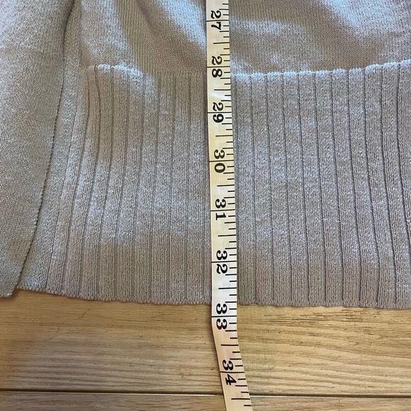 Women's Gray Open Front Long Cardigan Sweater L - Picture 6 of 6